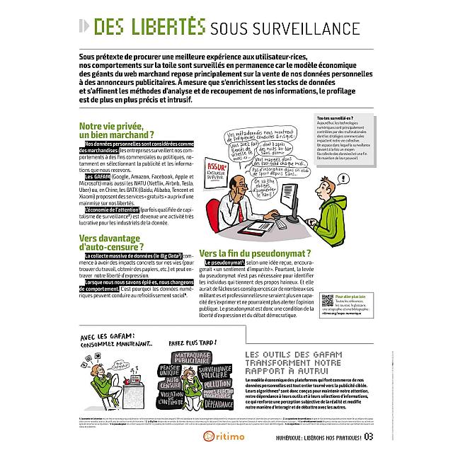 Panneau 03 de l'exposition "Numérique : libérons nos pratiques !"