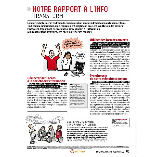 Panneau 05 de l'exposition "Numérique : libérons nos pratiques !"