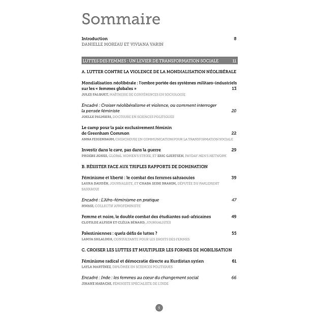 Sommaire du Passerelle Féminismes ! (1/3)