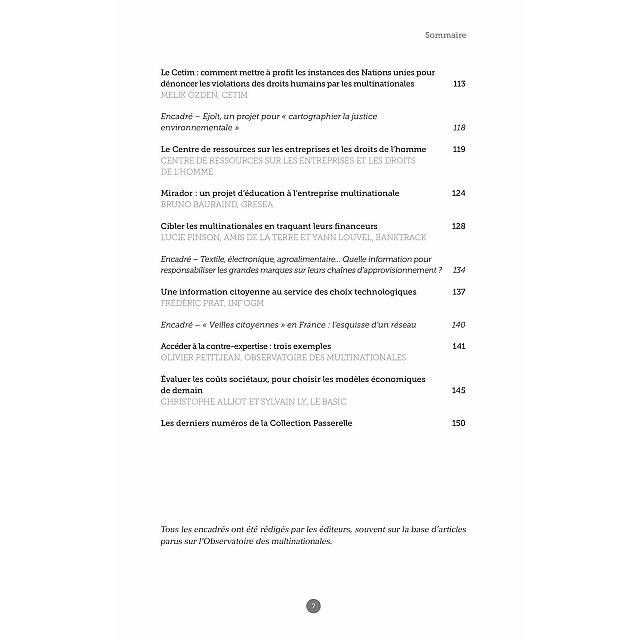 Sommaire du Passerelle Multinationales : les batailles de l'information (3/3)